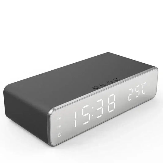 Iphone Samsung Digital Wireless Alarm Clock Charger