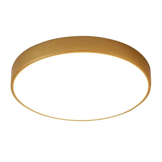 Thin Gold LED Ceiling Light